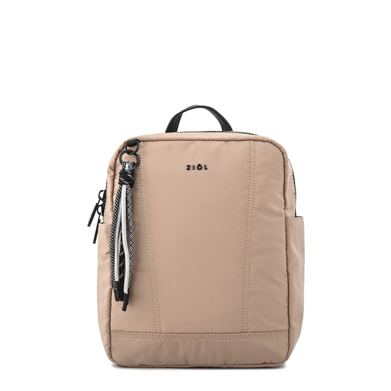 MOCHILA YOKO MEDIANA BEIGE OSCURO - 1