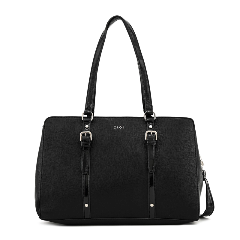 CARTERA TOTE PORTA NOTEBOOK DOMINICA GRANDE NEGRO ESPECIAL - 1