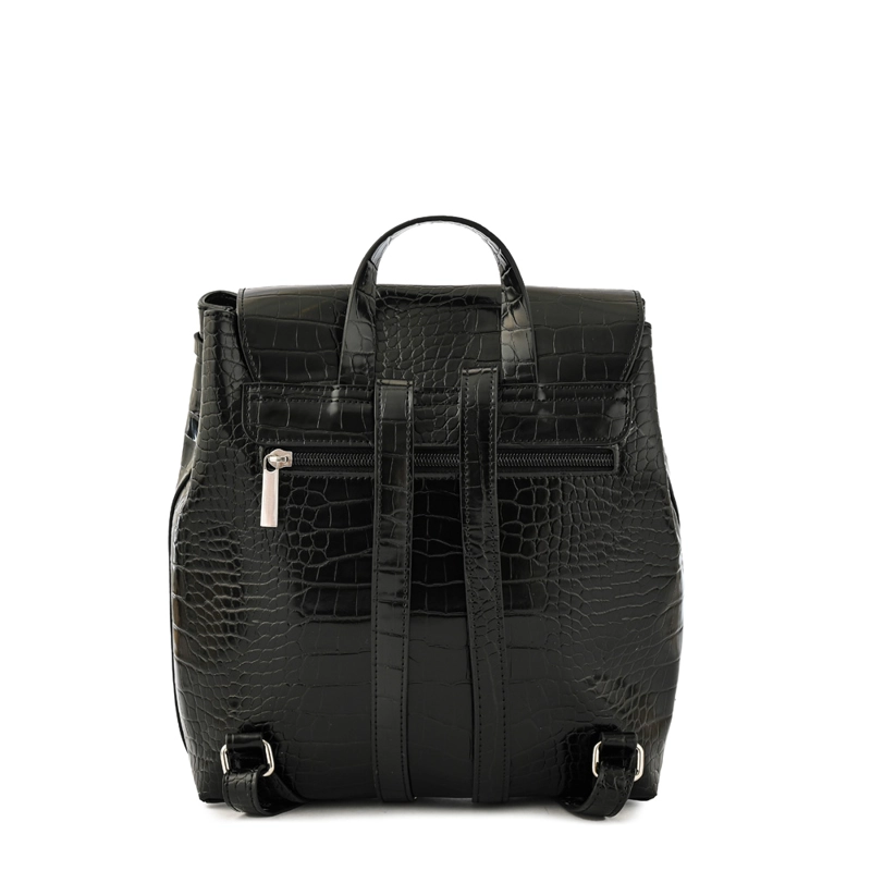 MOCHILA CON TAPA TIARE  MEDIANA NEGRO ESPECIAL - 3