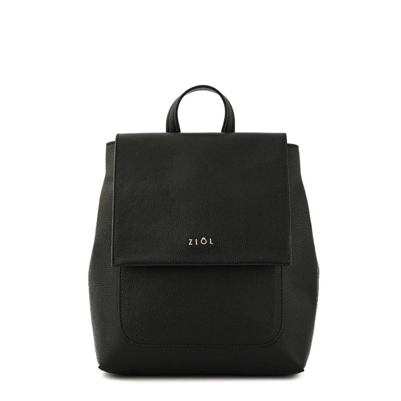 MOCHILA CON TAPA CALLIE MEDIANA NEGRO ESPECIAL - 1