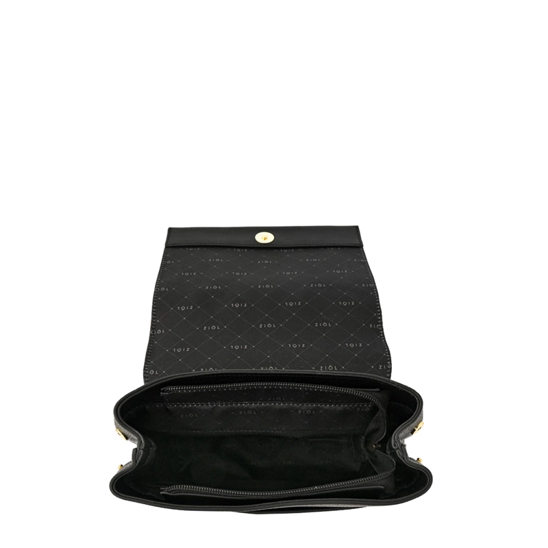 MOCHILA CON TAPA CALLIE MEDIANA NEGRO ESPECIAL - 4