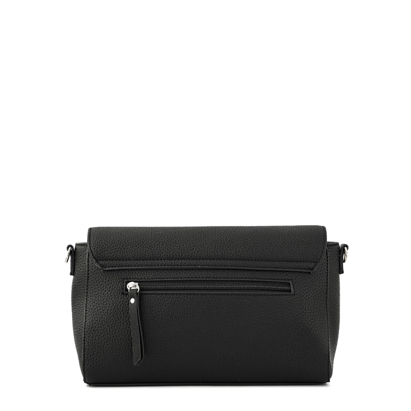 CARTERA BANDOLERA CON TAPA INDARA PEQUEÑA NEGRO ESPECIAL - 3