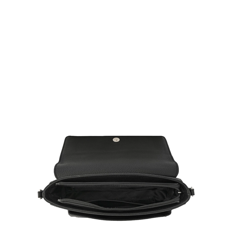 CARTERA BANDOLERA CON TAPA INDARA PEQUEÑA NEGRO ESPECIAL - 4