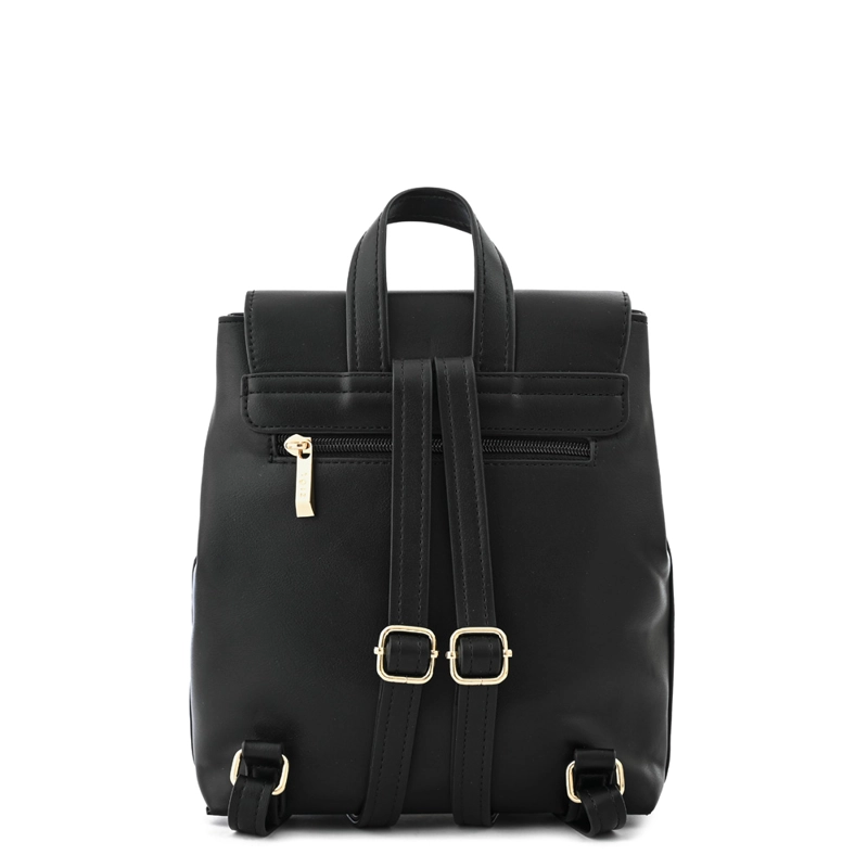 MOCHILA CON TAPA CALLIE MEDIANA NEGRO - 3