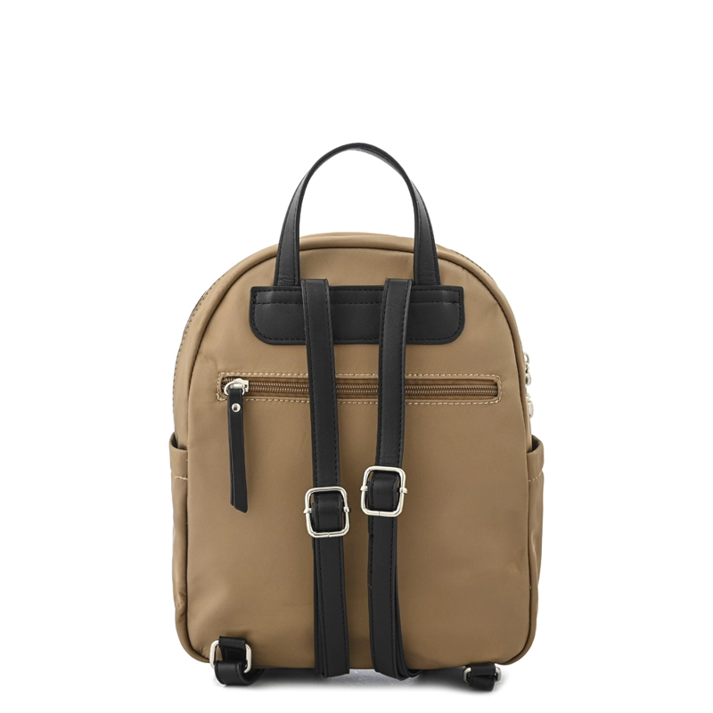 MOCHILA MONICA PEQUEÑA BEIGE OSCURO - 3