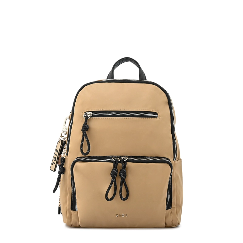 MOCHILA PERLINA MEDIANA BEIGE - 1