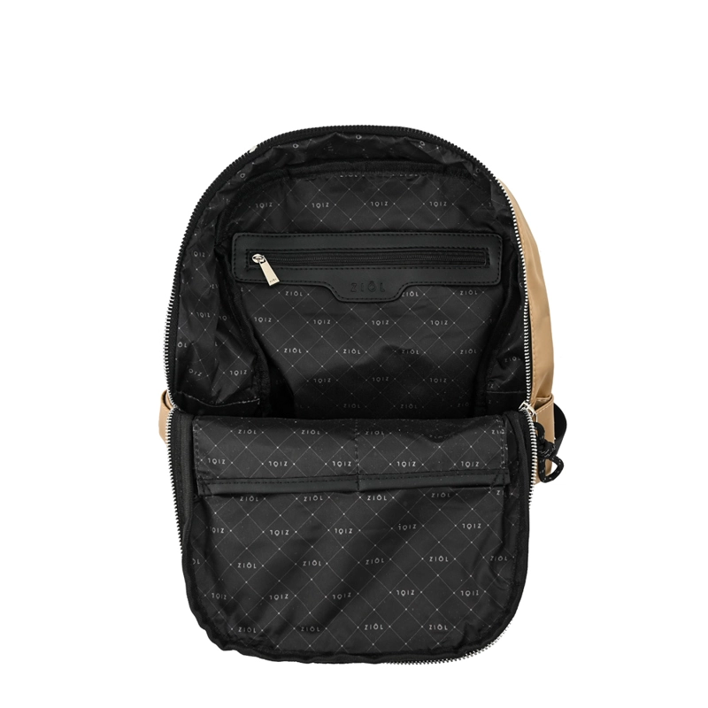 MOCHILA PERLINA MEDIANA BEIGE - 4