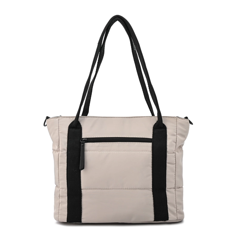 CARTERA TOTE TRES DIVISIONES FLORENCE MEDIANA GRIS CLARO - 3