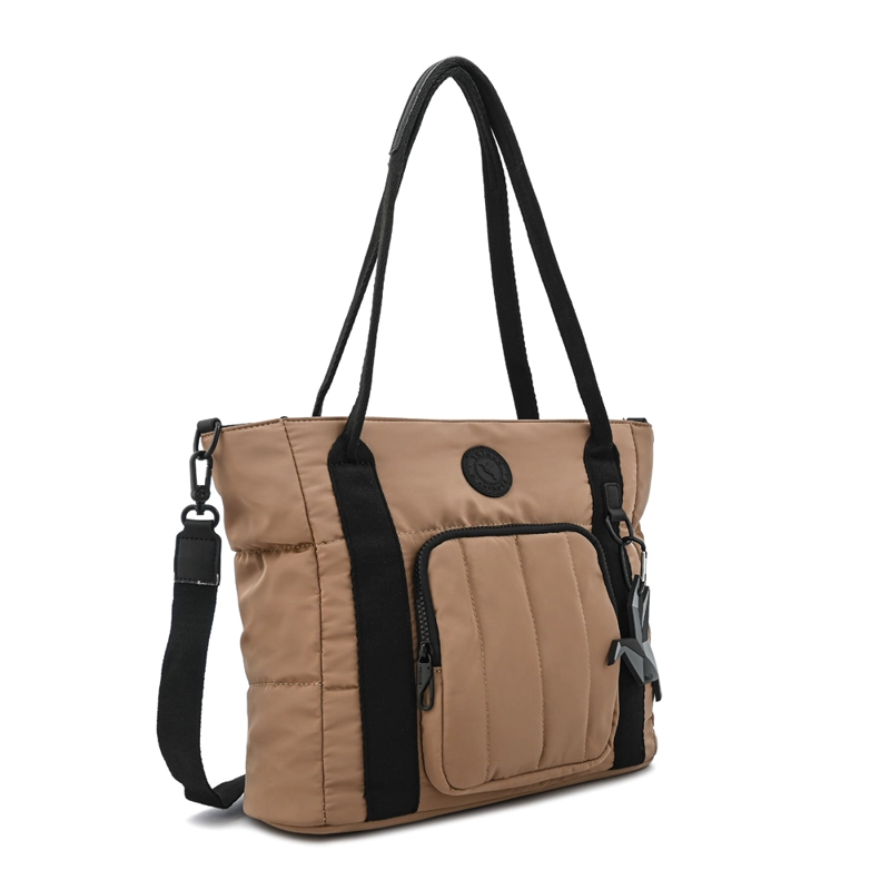 CARTERA TOTE TRES DIVISIONES FLORENCE MEDIANA BEIGE - 2