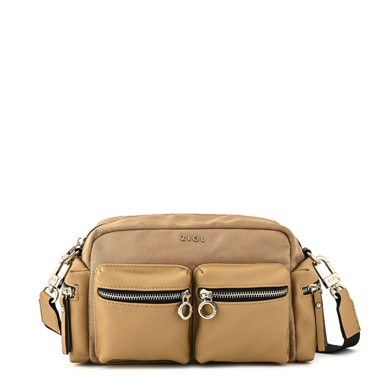 CARTERA BANDOLERA VALERY PEQUEÑA TAUPE - 1