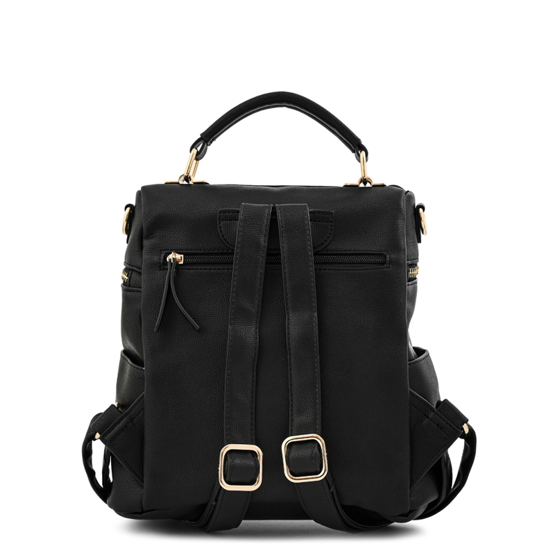 MOCHILA AOKA MEDIANA NEGRO - 3