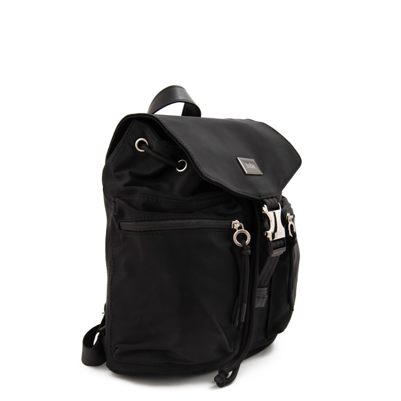 MOCHILA CON TAPA ELVAS MEDIANA NEGRO - 2
