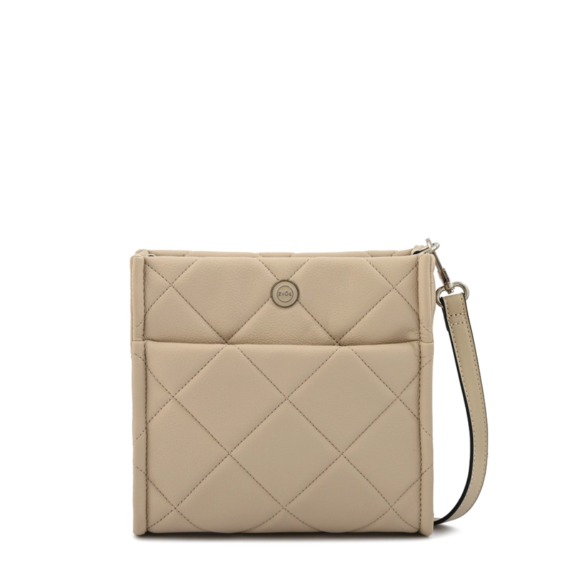 CARTERA BANDOLERA FIORA MEDIANA BEIGE - 1