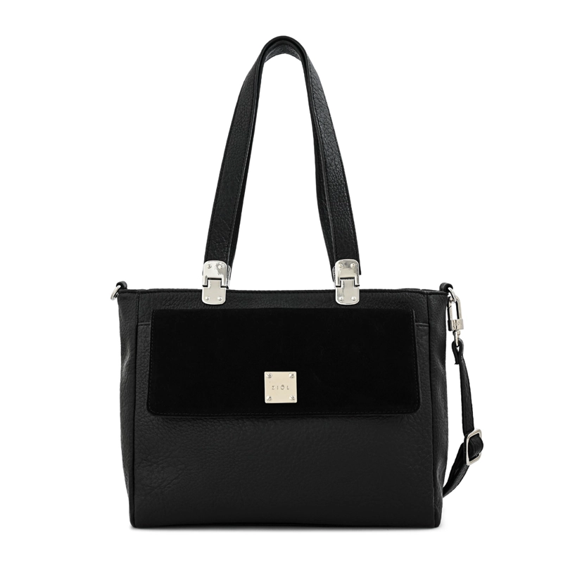 CARTERA TOTE TRES DIVISIONES JELENA MEDIANA NEGRO ESPECIAL - 1