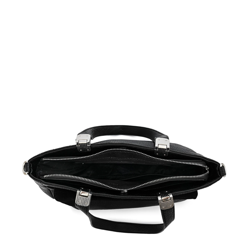 CARTERA TOTE TRES DIVISIONES JELENA MEDIANA NEGRO ESPECIAL - 4
