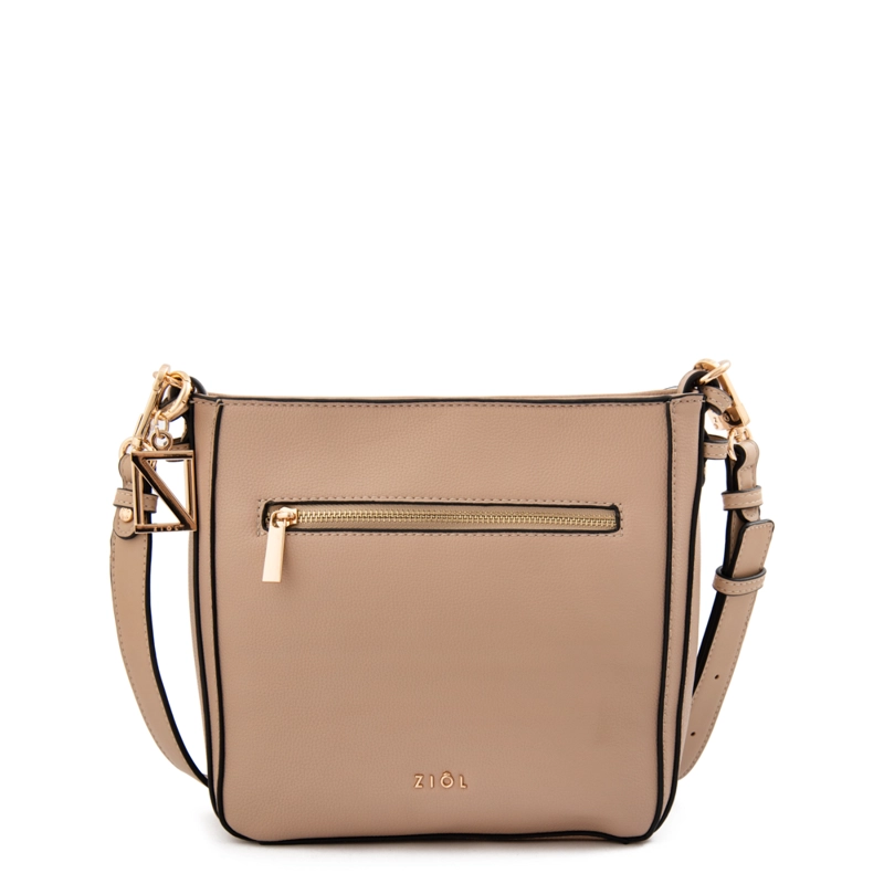 CARTERA BANDOLERA POLETE MEDIANA BEIGE - 1