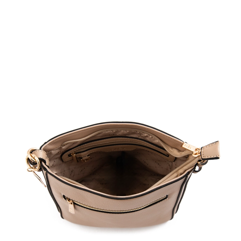 CARTERA BANDOLERA POLETE MEDIANA BEIGE - 4