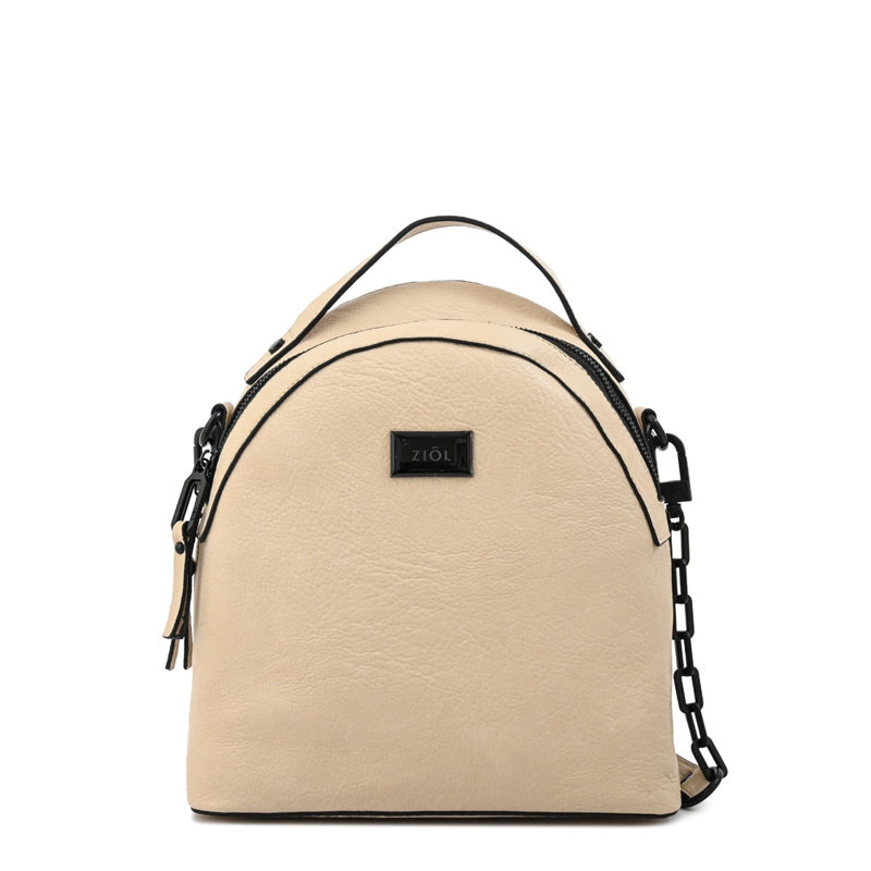 MOCHILA NICKI MEDIANA BLANCO CRUDO - 1