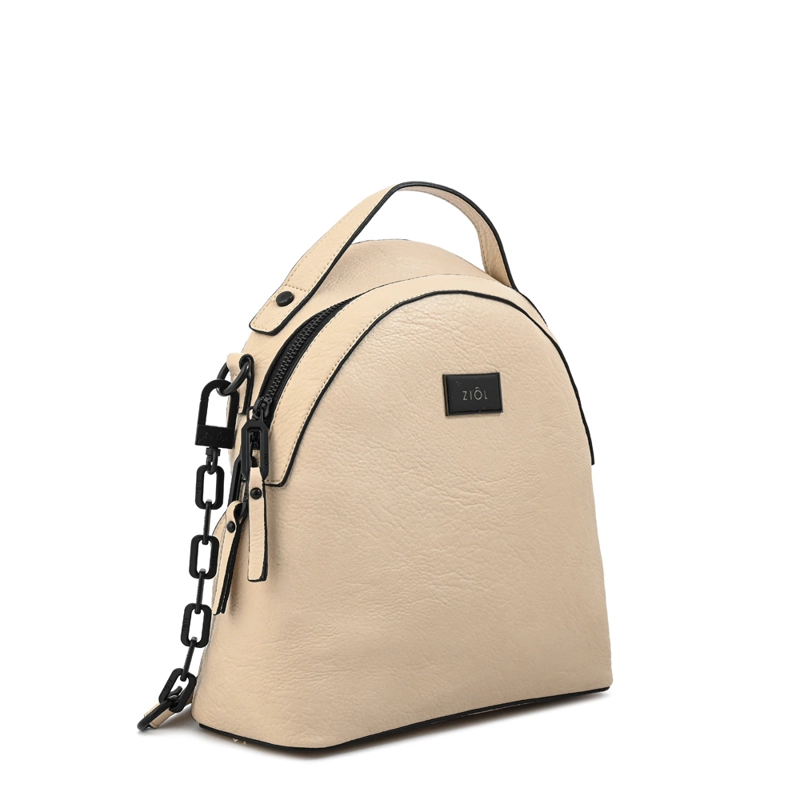 MOCHILA NICKI MEDIANA BLANCO CRUDO - 2