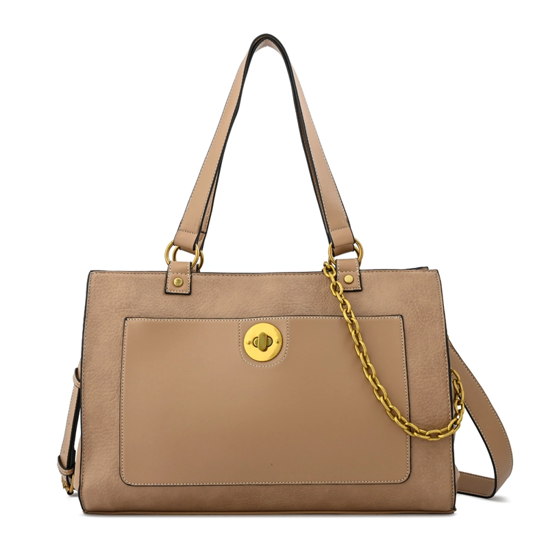 CARTERA TOTE PORTA NOTEBOOK NINA GRANDE BEIGE - 1