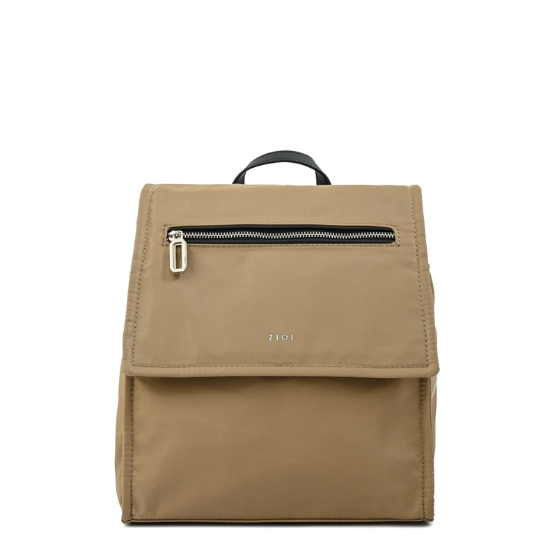 MOCHILA KATYNA MEDIANA BEIGE OSCURO - 1