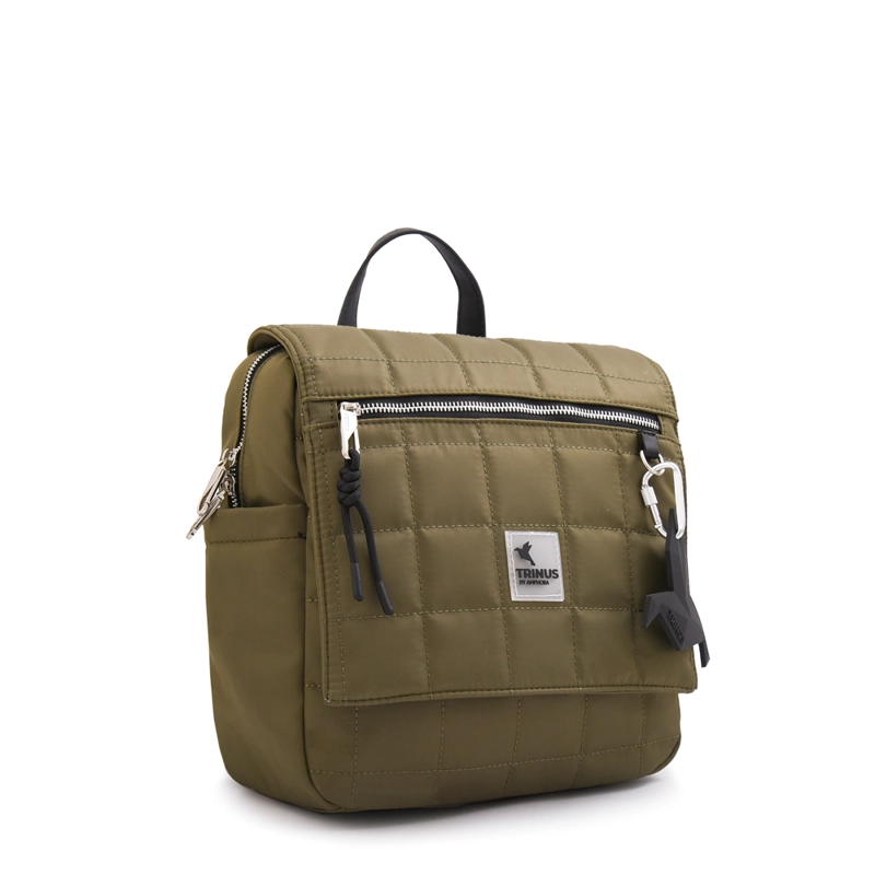 MOCHILA MOCHILA BELINA MEDIANA VERDE OLIVA - 2