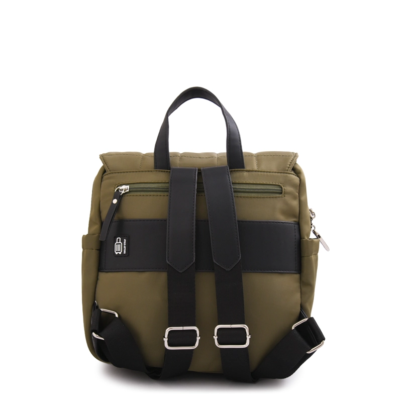 MOCHILA MOCHILA BELINA MEDIANA VERDE OLIVA - 3
