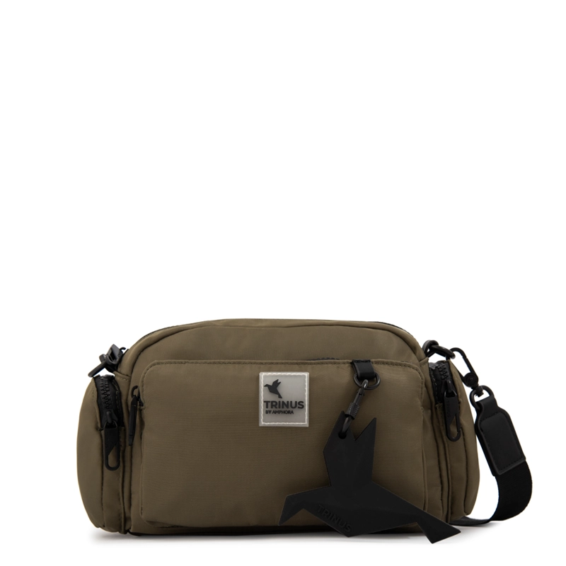 CARTERA BANDOLERA MEDIANA LORENZA VERDE OLIVA - 1