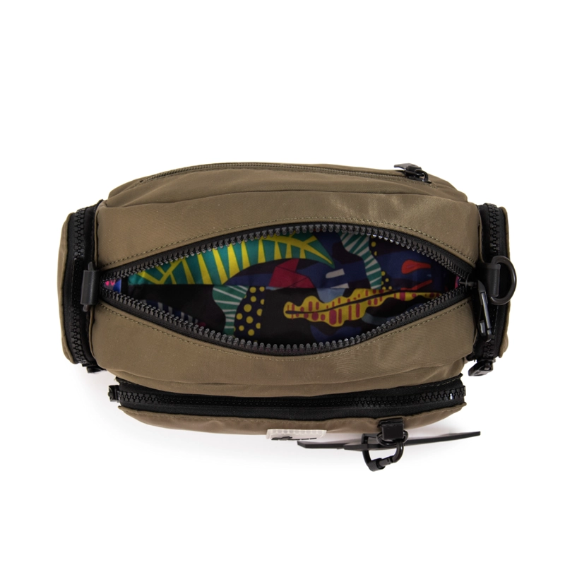 CARTERA BANDOLERA MEDIANA LORENZA VERDE OLIVA - 4