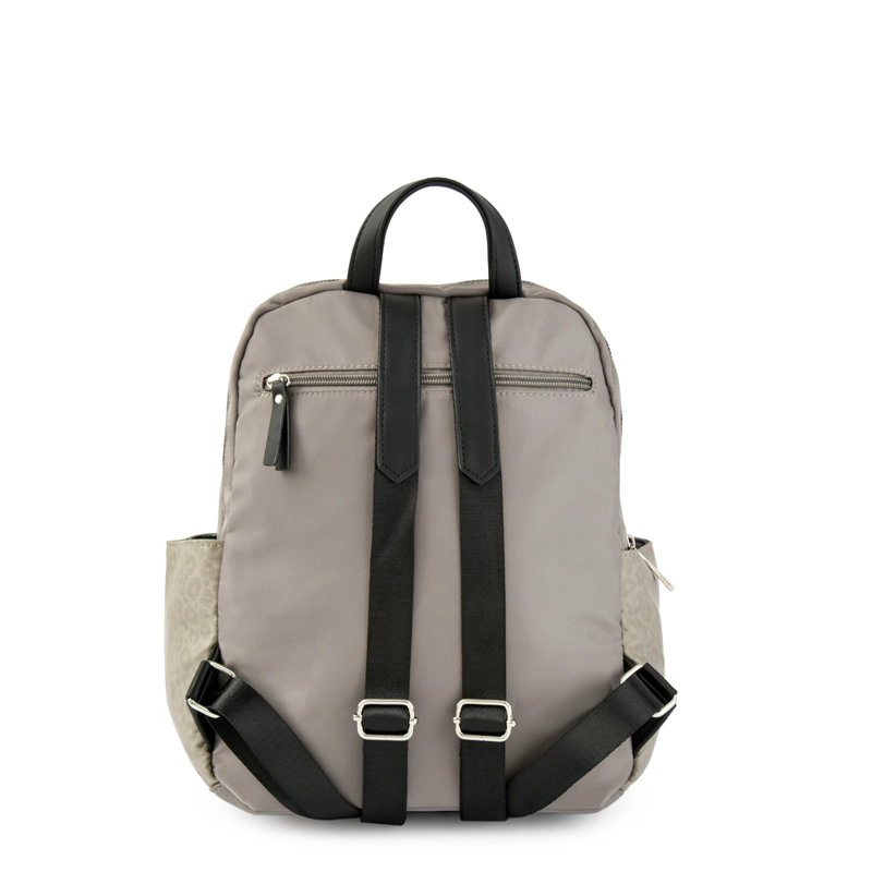MOCHILA COLLEGE MEDIANA TAUPE - 3