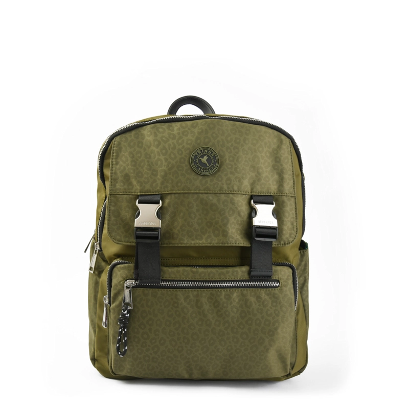 MOCHILA PORTA NOTEBOOK COLLEGE GRANDE VERDE OLIVA - 1