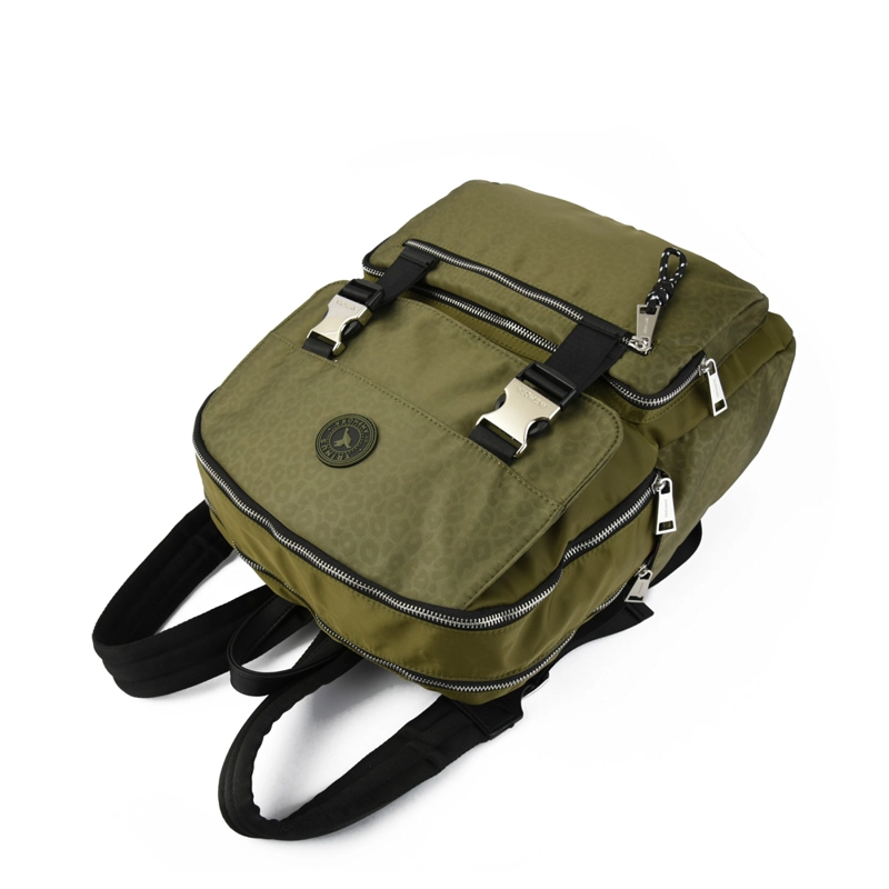 MOCHILA PORTA NOTEBOOK COLLEGE GRANDE VERDE OLIVA - 3