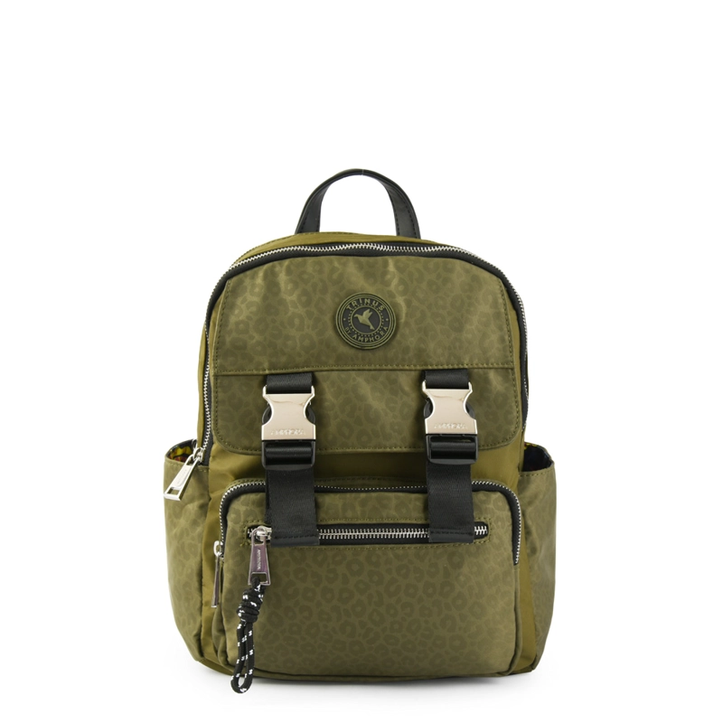 MOCHILA COLLEGE MEDIANA VERDE OLIVA - 1