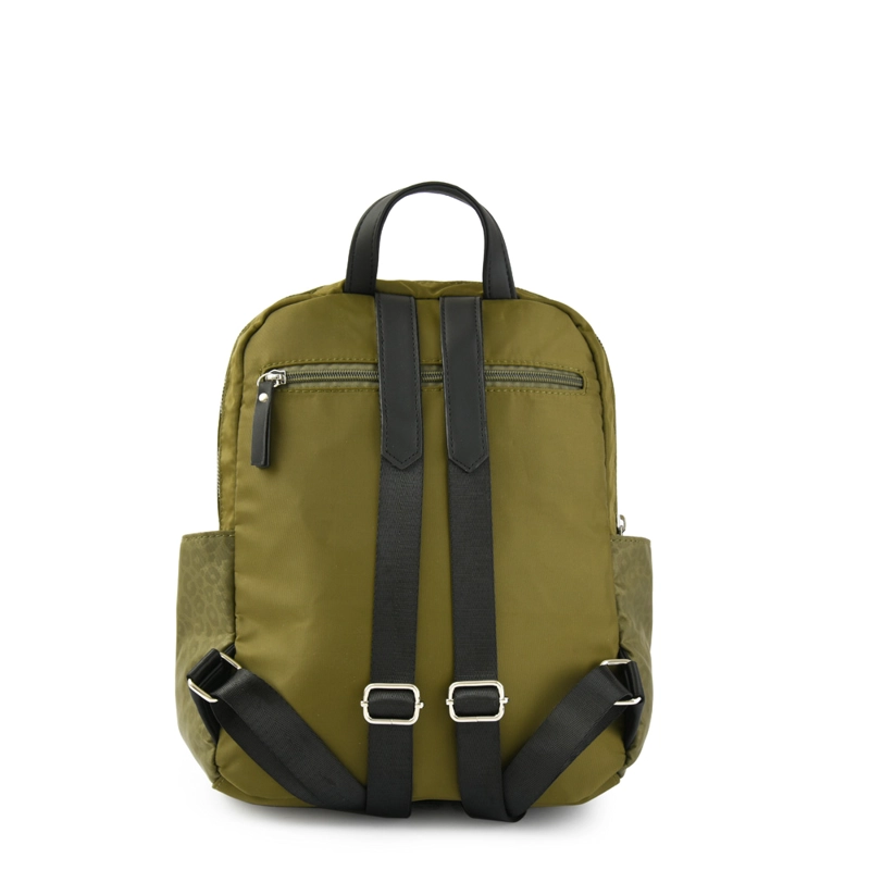 MOCHILA COLLEGE MEDIANA VERDE OLIVA - 3