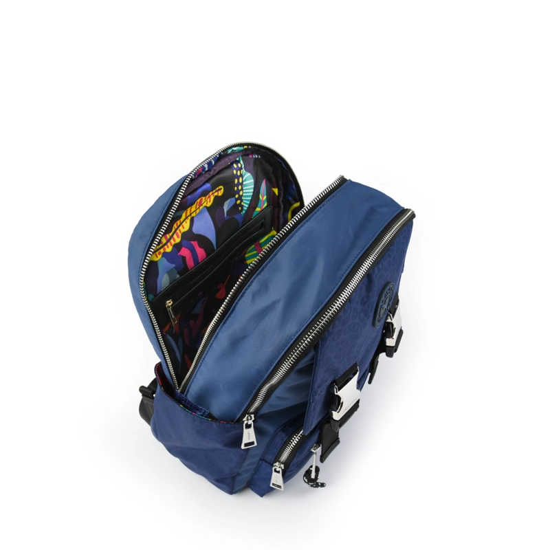 MOCHILA COLLEGE MEDIANA AZUL - 4