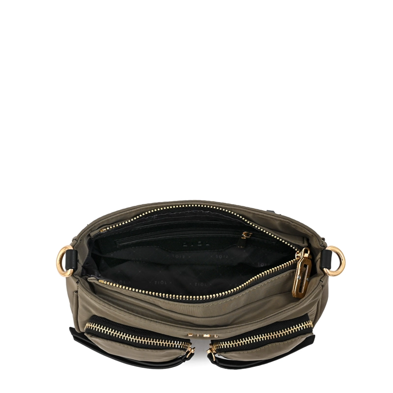 CARTERA BANDOLERA NELLIE PEQUEÑA VERDE OLIVA - 4