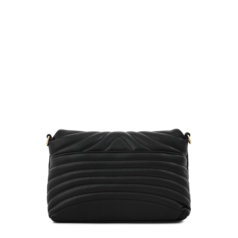 CARTERA BANDOLERA CON TAPA SHANNON PEQUEÑA NEGRO - 3