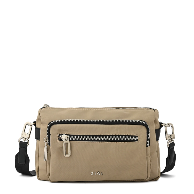 CARTERA BANDOLERA RUBY MEDIANA TAUPE