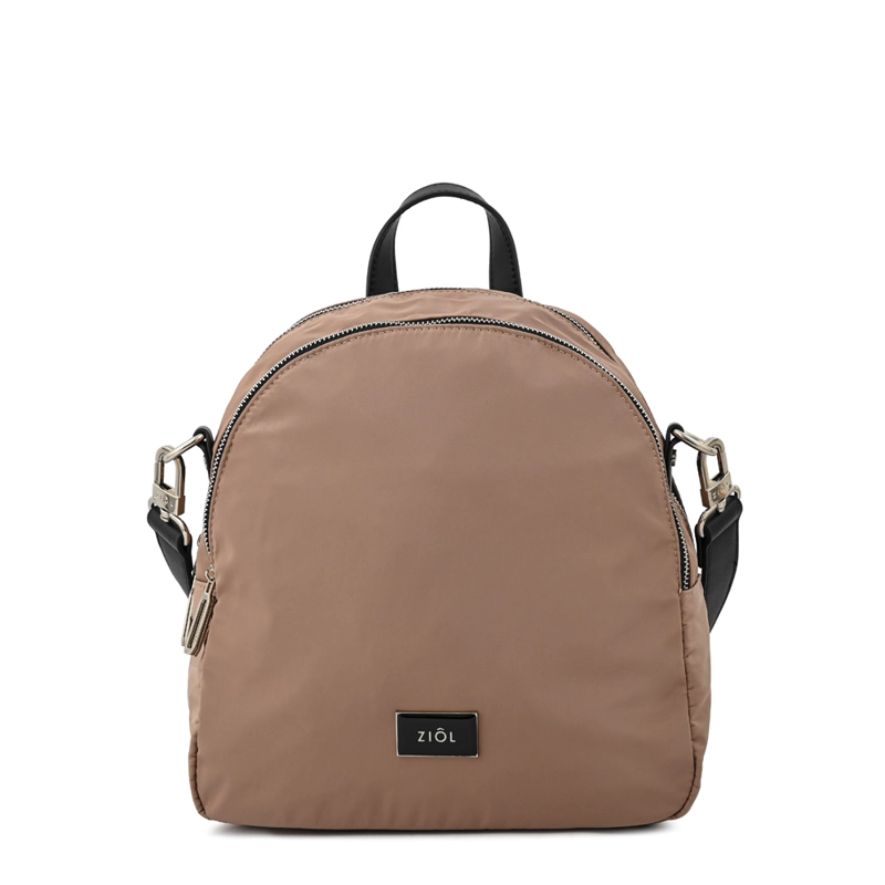 MOCHILA LISETTE MEDIANA BEIGE OSCURO - 1