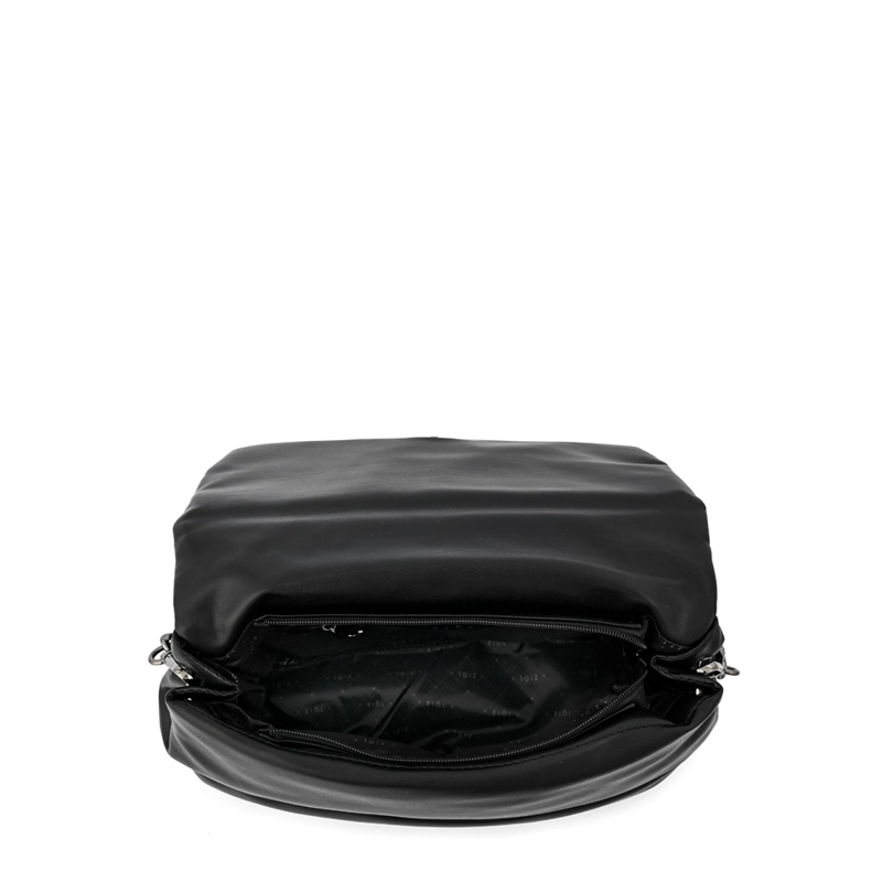 CARTERA BANDOLERA CON TAPA SILVI MEDIANA NEGRO - 4