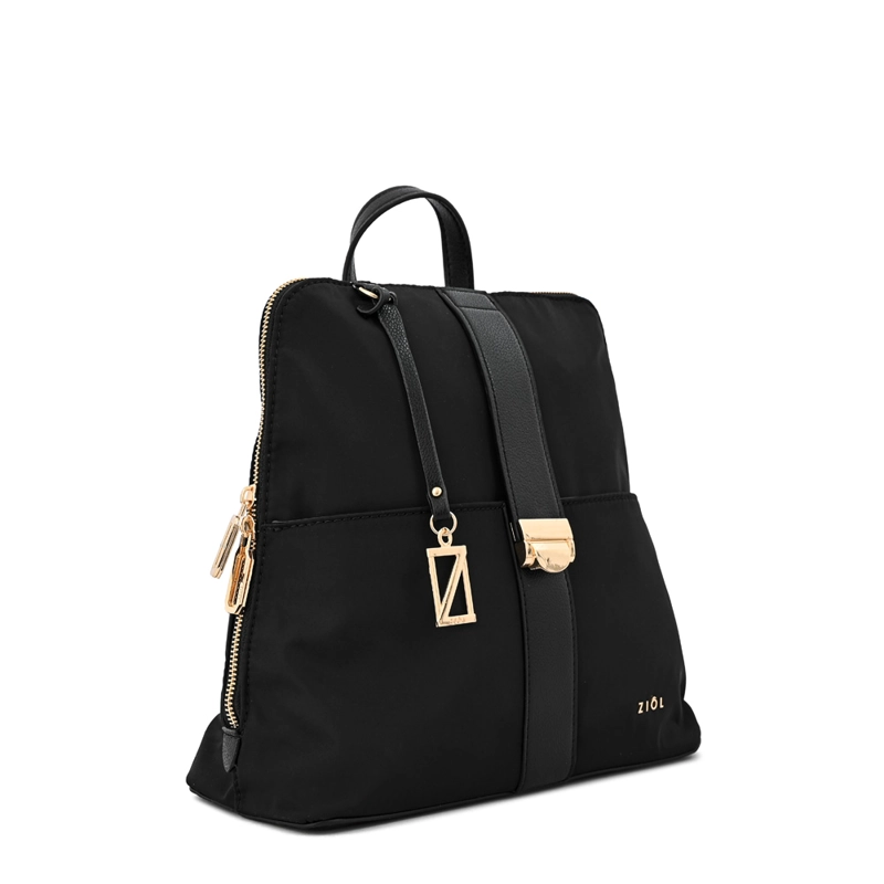 MOCHILA CRETA MEDIANA NEGRO ESPECIAL - 2