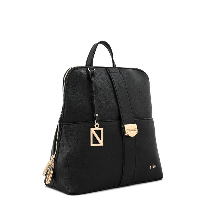 MOCHILA CRETA MEDIANA NEGRO - 2