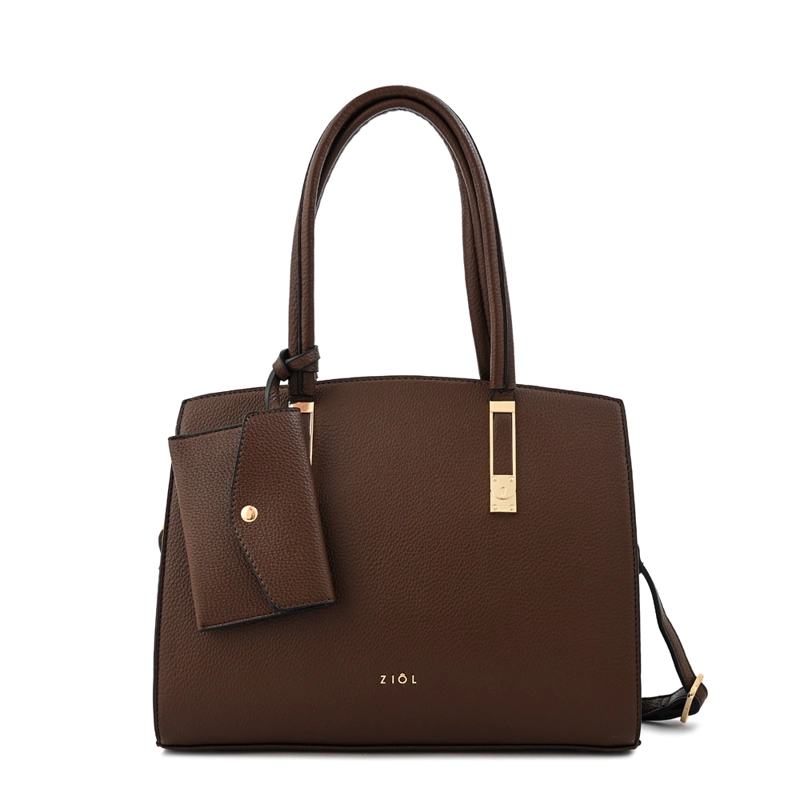 CARTERA TOTE YANINA GRANDE CAFE  OSCURO - 1