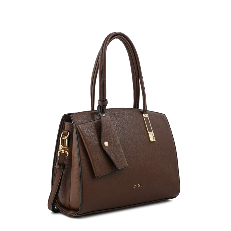 CARTERA TOTE YANINA GRANDE CAFE  OSCURO - 2
