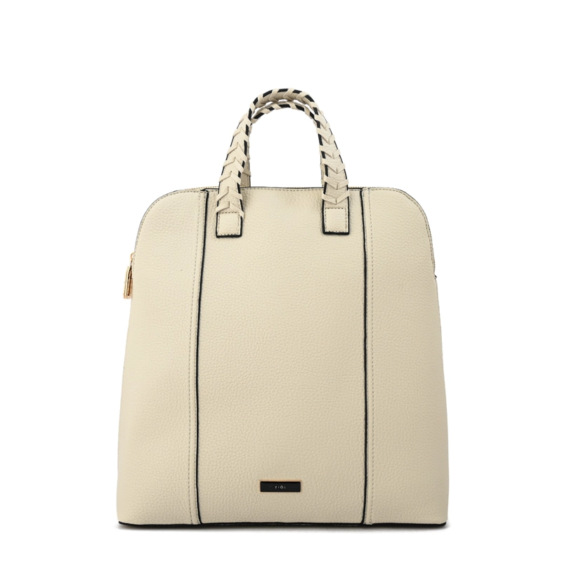 MOCHILA ROSITA MEDIANA BLANCO CRUDO - 1