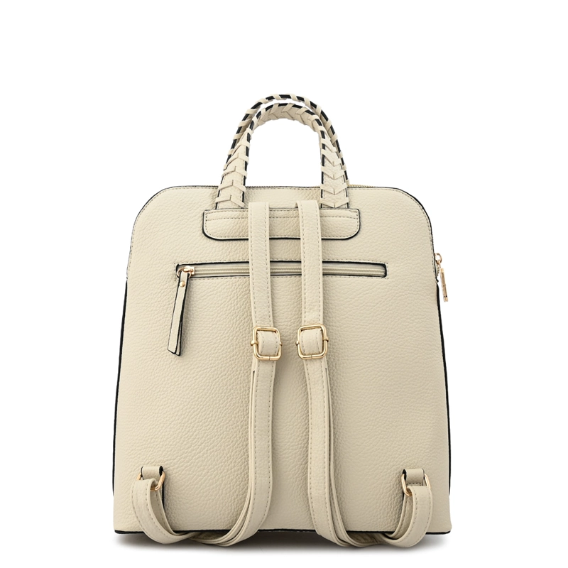 MOCHILA ROSITA MEDIANA BLANCO CRUDO - 3