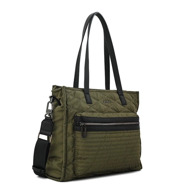 CARTERA TOTE PORTA NOTEBOOK CERSEI GRANDE VERDE OLIVA - 2