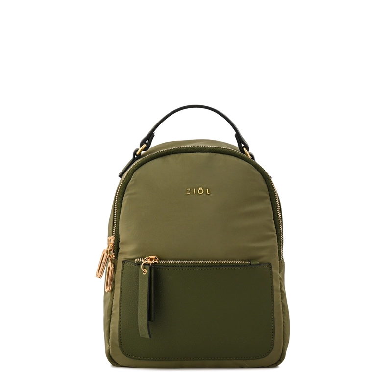 MOCHILA DAISY PEQUEÑA VERDE OLIVA - 1