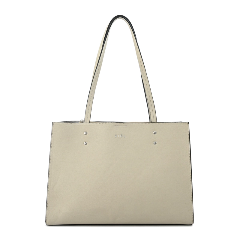 CARTERA TOTE TRES DIVISIONES HARLEY MEDIANA BLANCO CRUDO - 1