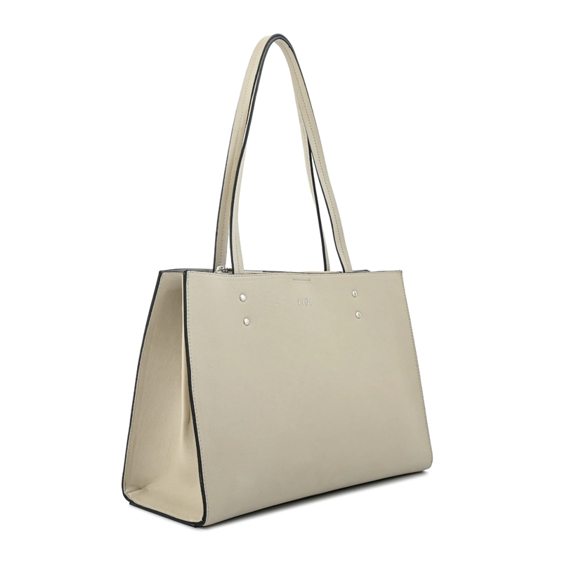 CARTERA TOTE TRES DIVISIONES HARLEY MEDIANA BLANCO CRUDO - 2